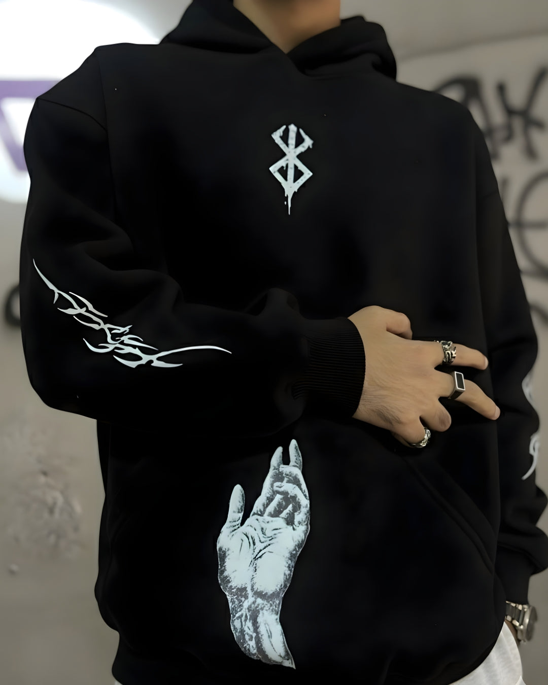 Berserk “Reaper’s Moon” Heavyweight Hoodie – 350 GSM