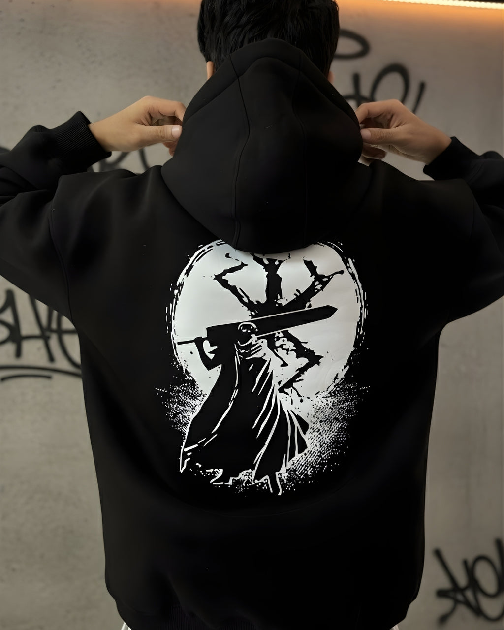 Berserk “Reaper’s Moon” Heavyweight Hoodie – 350 GSM